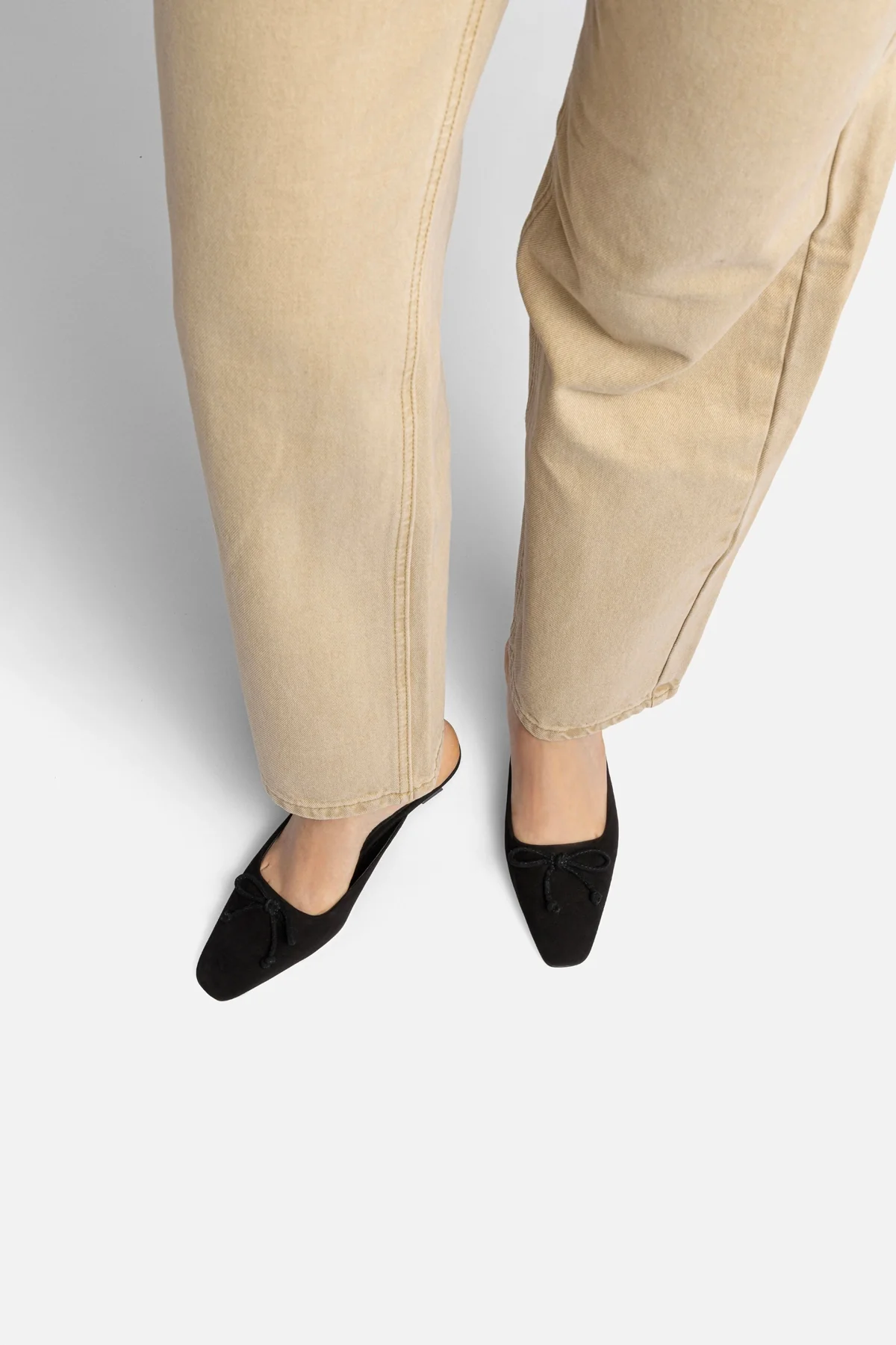 Larroudé x Parke Mule In Black Suede - Image 2