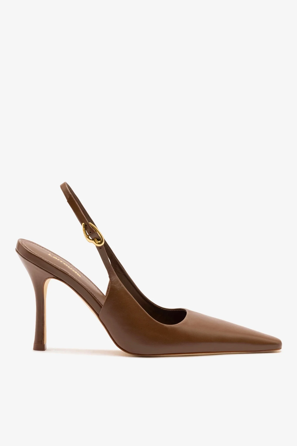 Carine Pump In Burnt Umber Leather