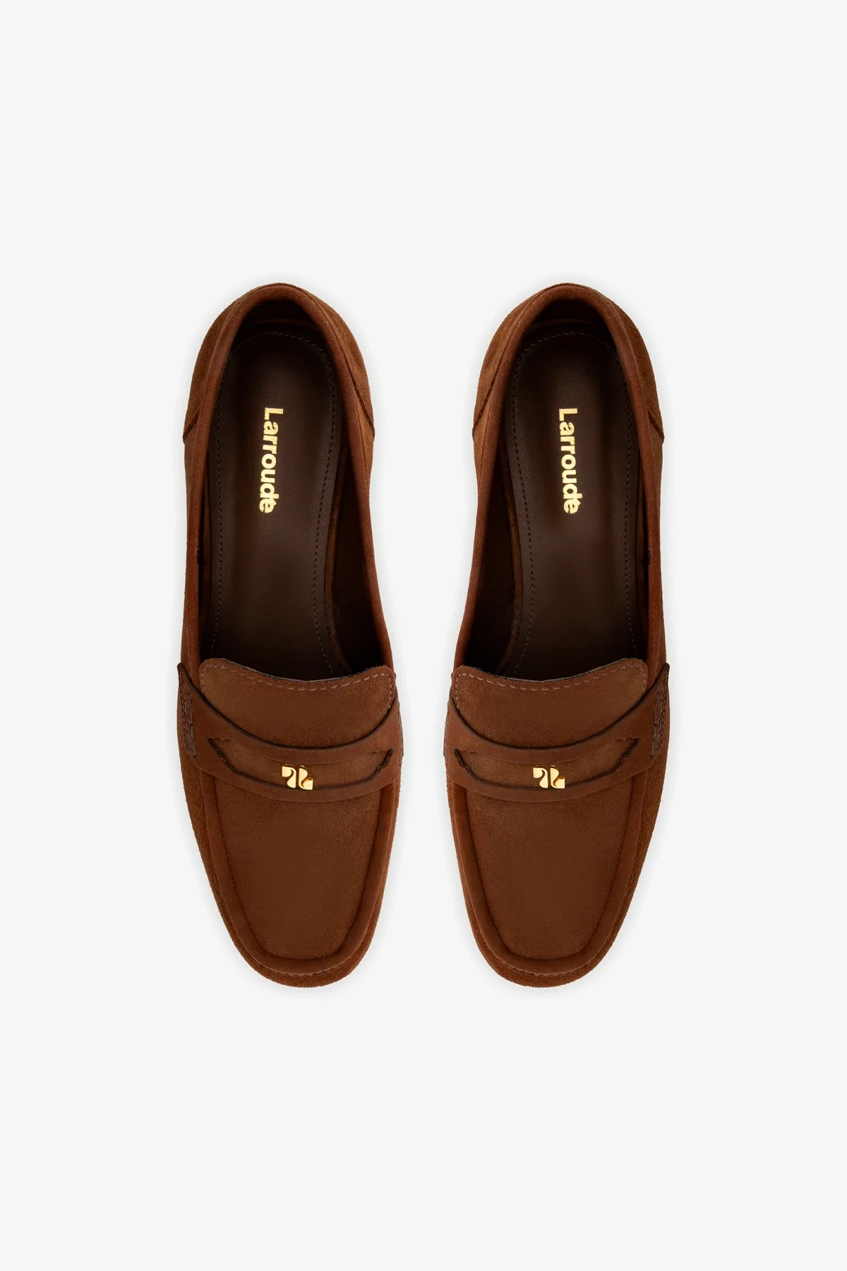 Suki Flatform Loafer In Burnt Umber Suede - Image 7