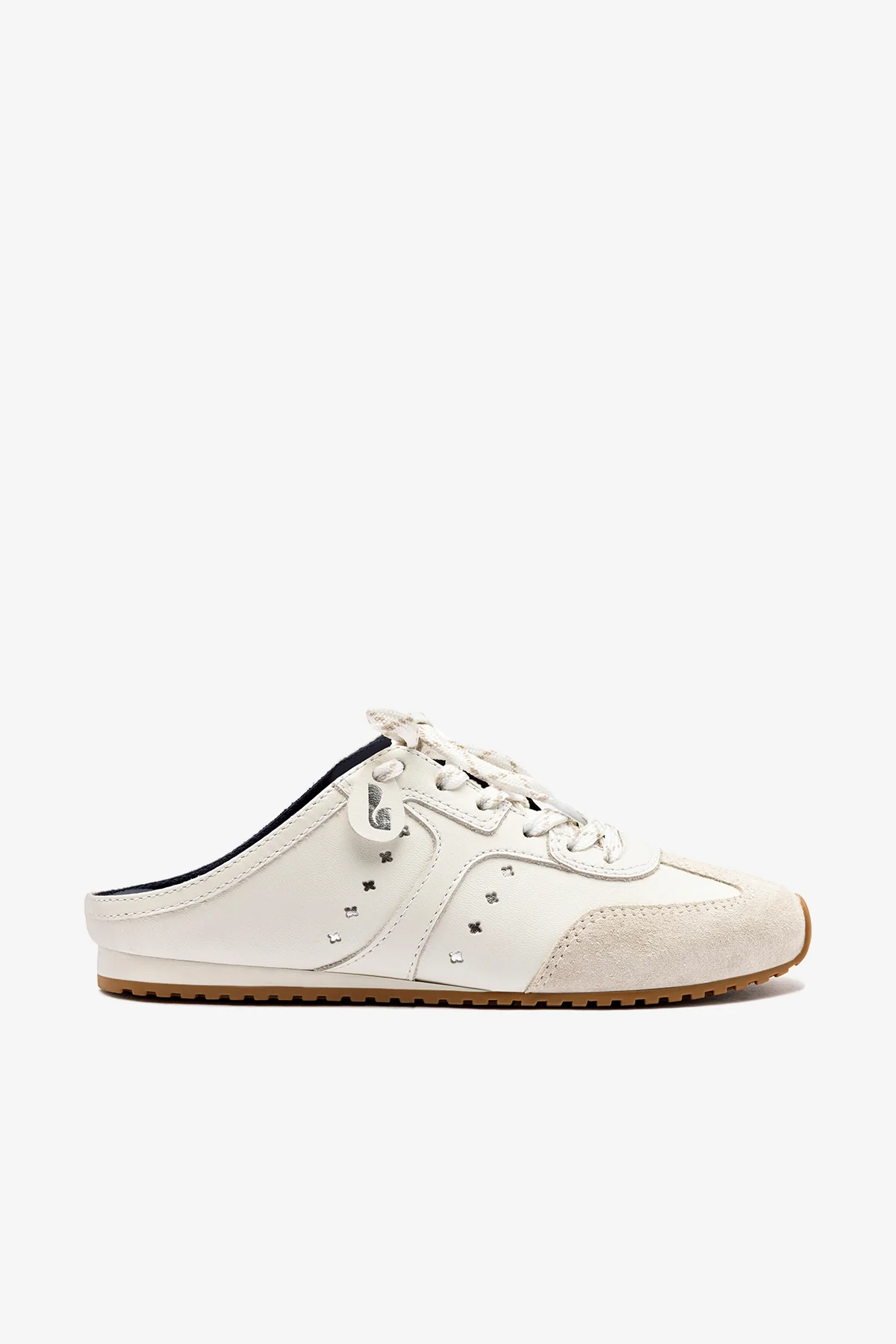 Stella Mule In Grey Suede