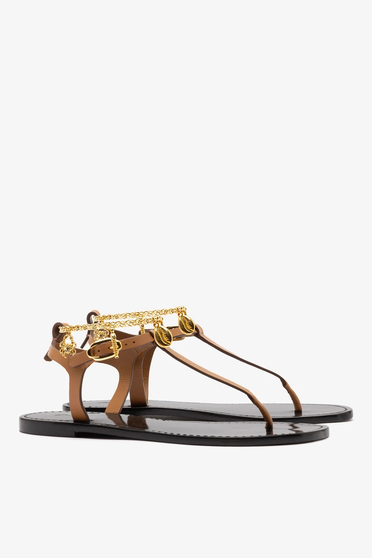 Gipsy Sandal In Light Caramel Vegetale Leather - Image 3